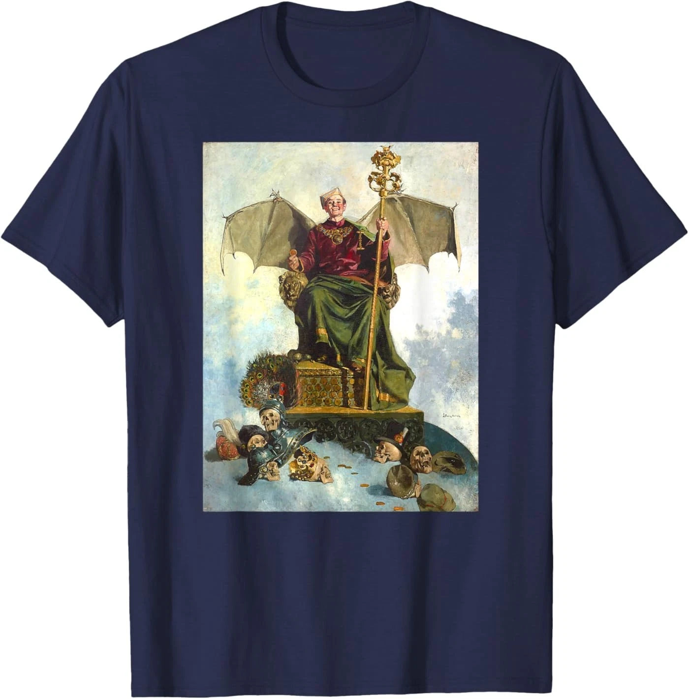 Allegory of Satan Painting Ludwik Stasiak 1900 T-Shirt