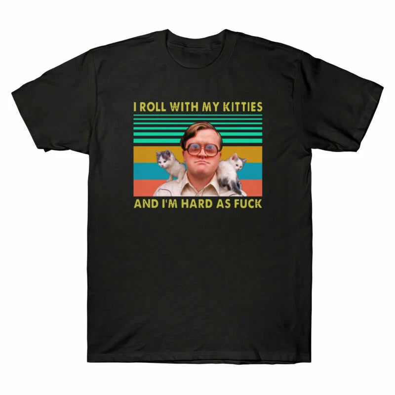 With Cat Vintage As T Shirt I¡¯m Roll My Fu*k Bubbles Hard and Kitties Men's I