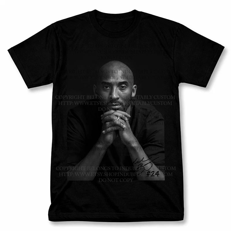 Kobe Bryant Black Mamba Graphic T Shirt Vintage Style Basketball Fan Tee