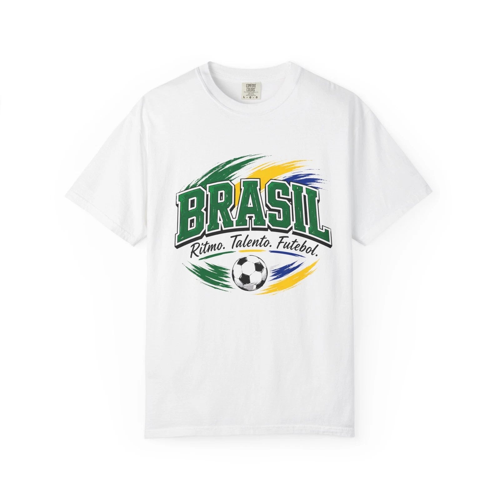 Brazil Futebol Energy T-Shirt | Brasil Soccer Vibes Graphic Tee for Fans