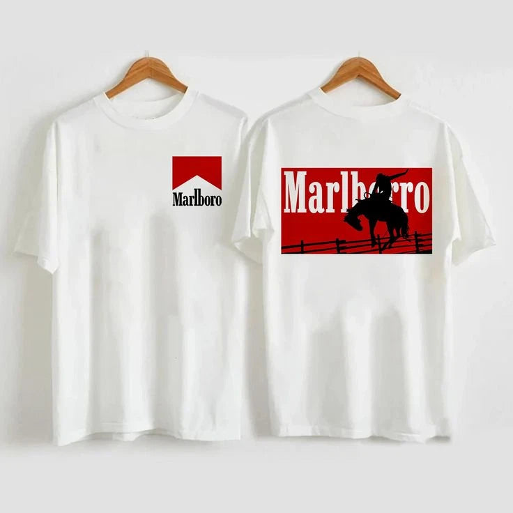 Vintage Two Side Marlboro Cowboy T-shirt, Marlboro Shirt, Cowboy Tee S-5XL