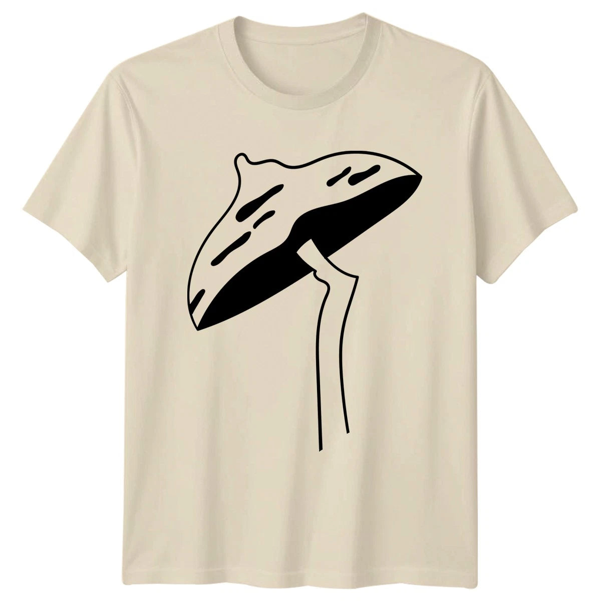 Minimalist Mushroom Fungi Nature T-Shirt Fungi Nature Gift For Him And Her
