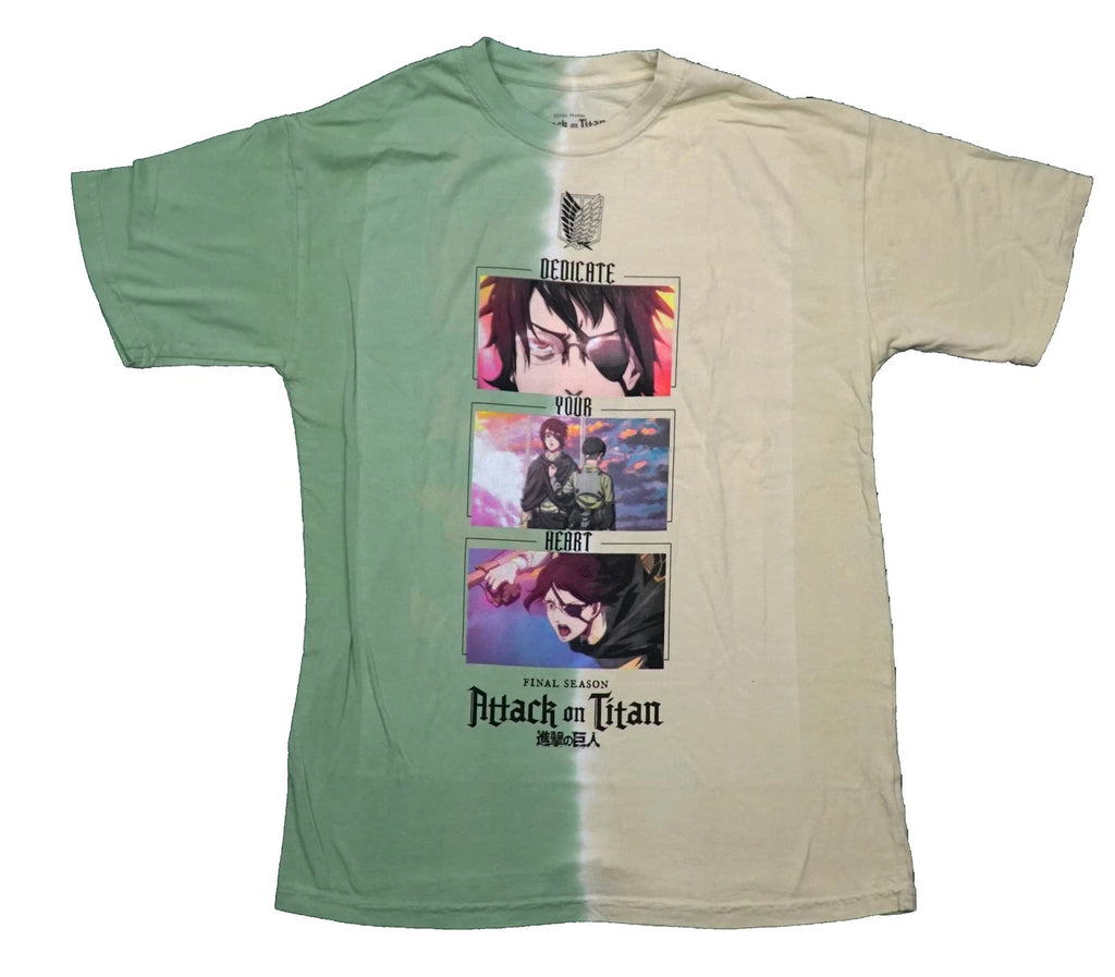 Attack on Titan  New Adult T-Shirt - Final Season 3 Panel Images of Hange