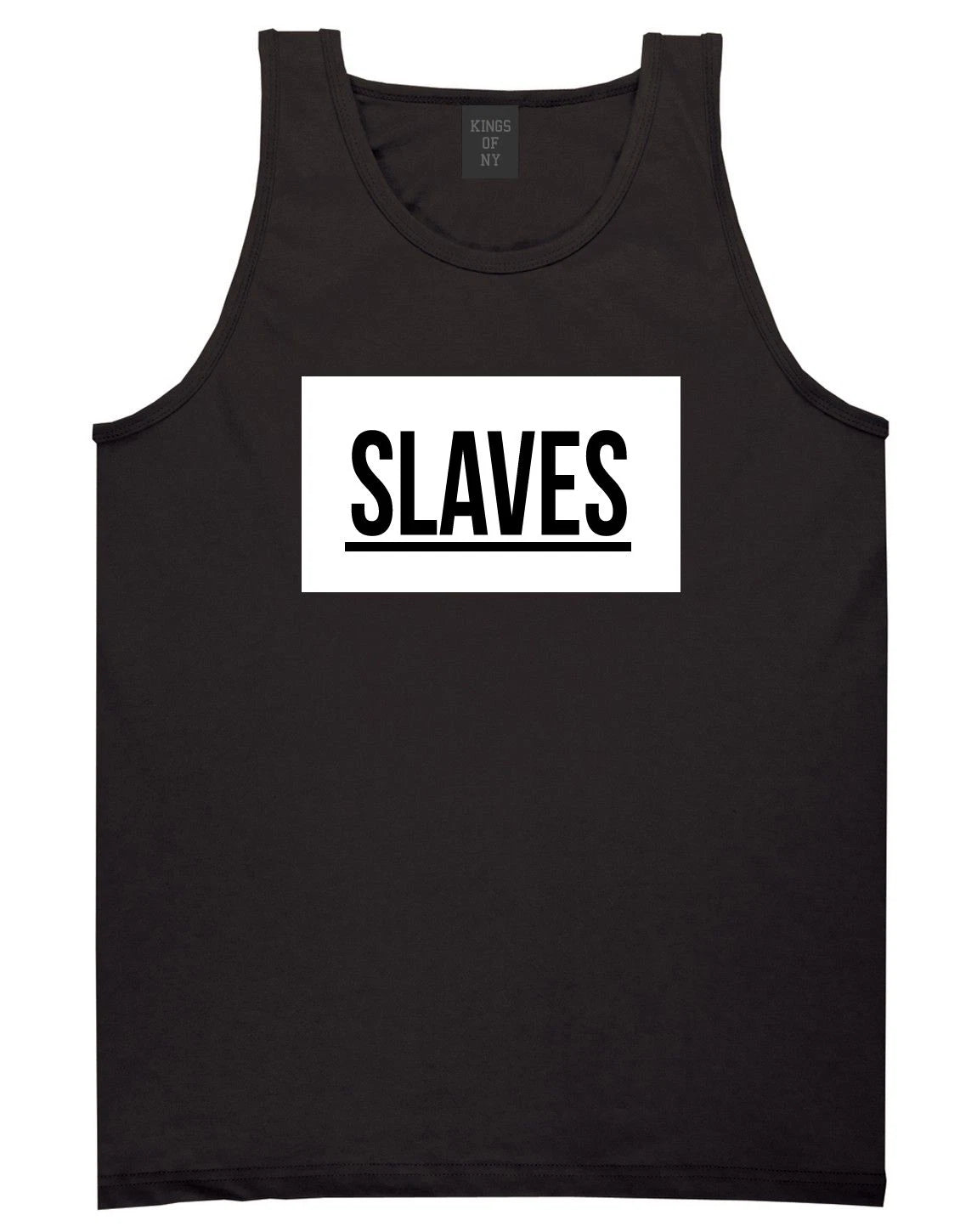 KINGS OF NY SLAVES TANK TOP T SHIRT WHITE BOX STREET STYLE WEST LA BLACK HOOD