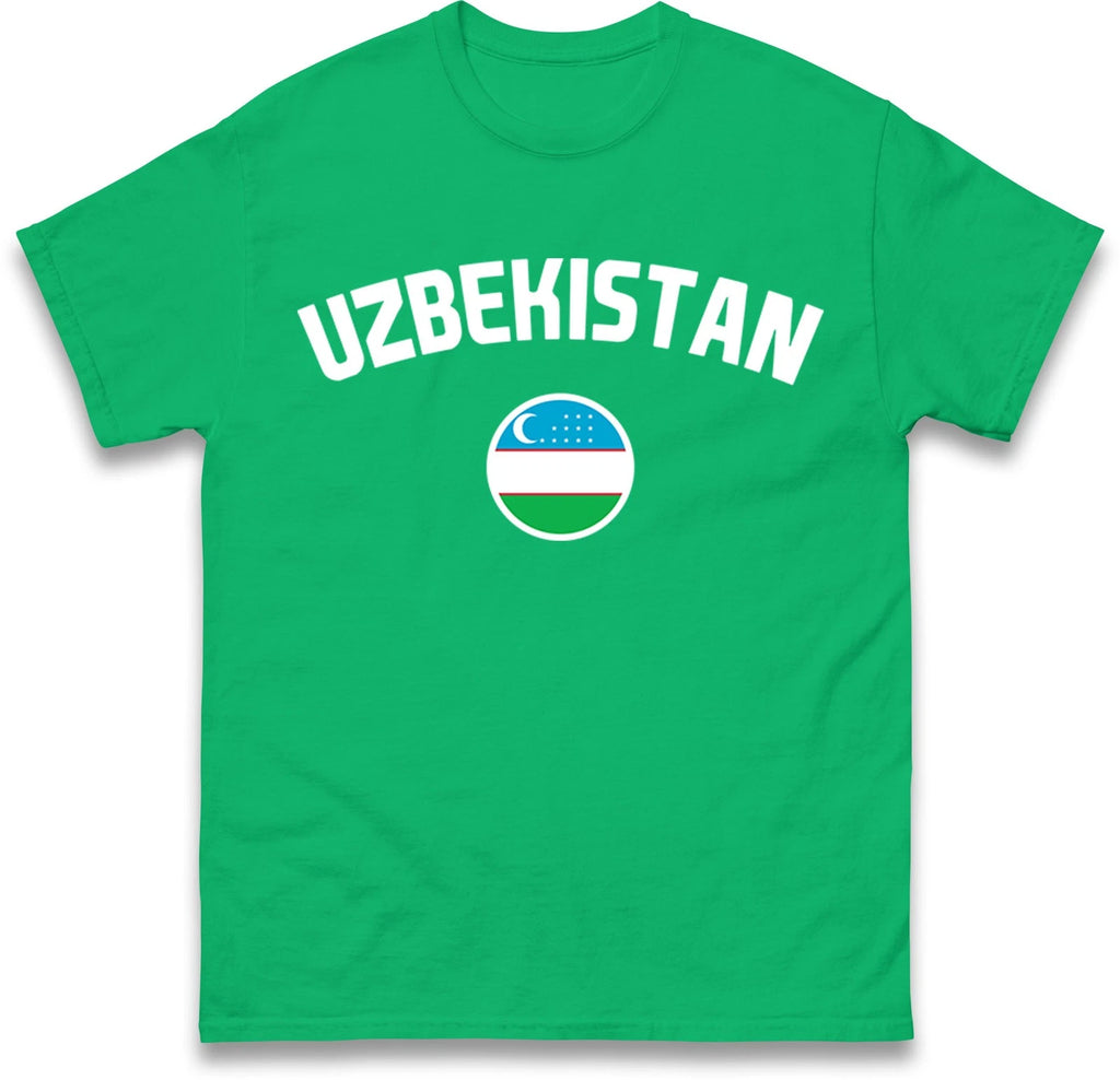 Uzbekistan football T Shirt,Personalised football Tee,Custom Name and Number Top