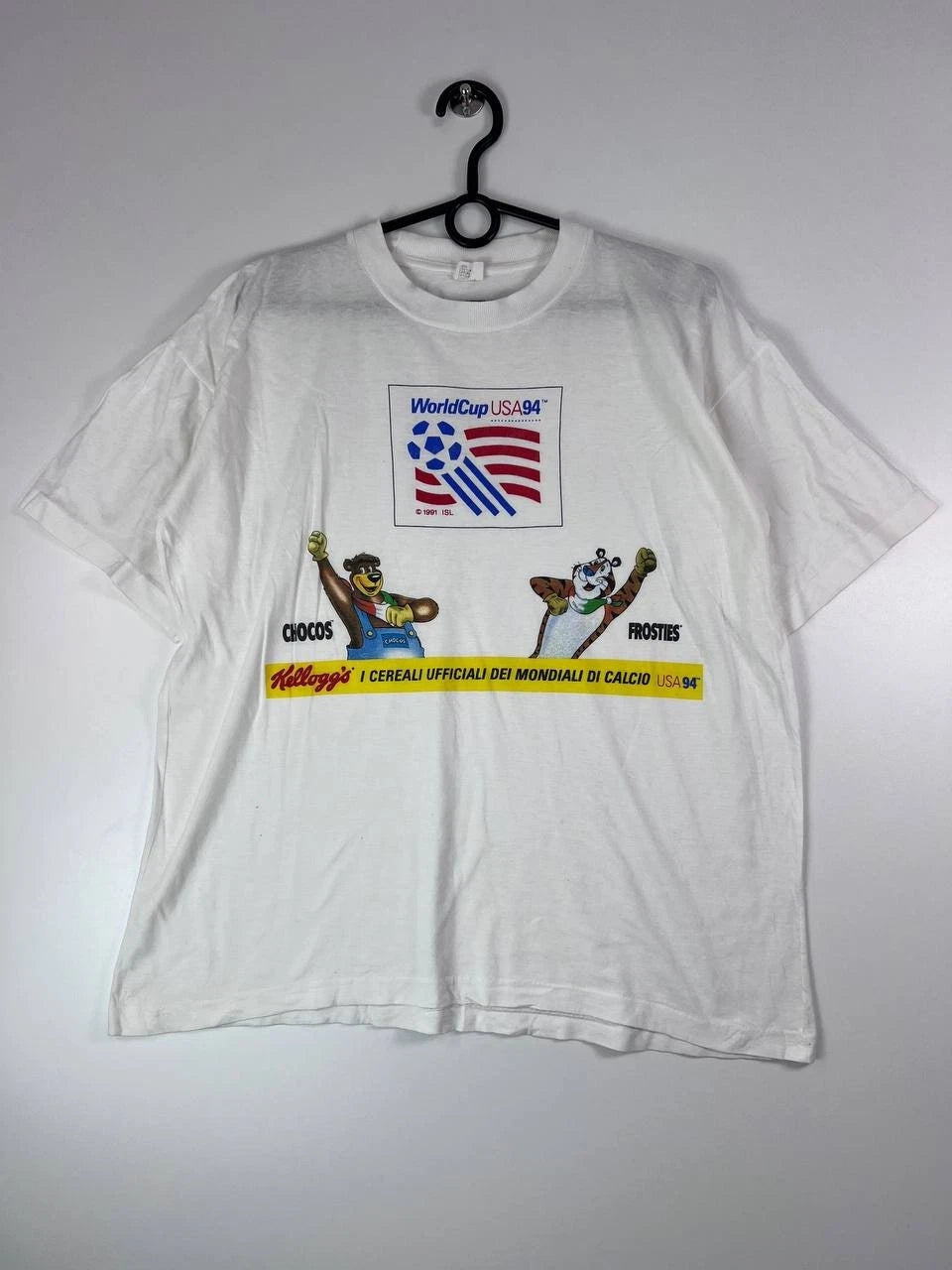Vintage World Cup Usa Tony The Tiger Soccer T Shirt 1994 Graphic Tee Size L