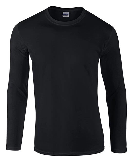 Personalised Custom Gildan Softstyle Long Sleeve T-shirt Casual Crew Neck GD011