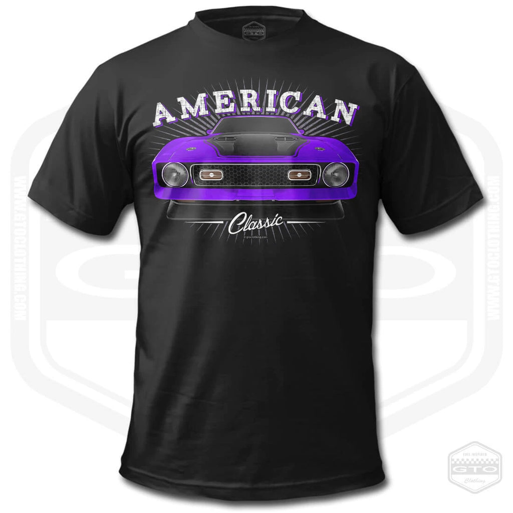 1971 Mustang Mach1 Classic Vintage Muscle Car Men's T-Shirt Gift Car Guy