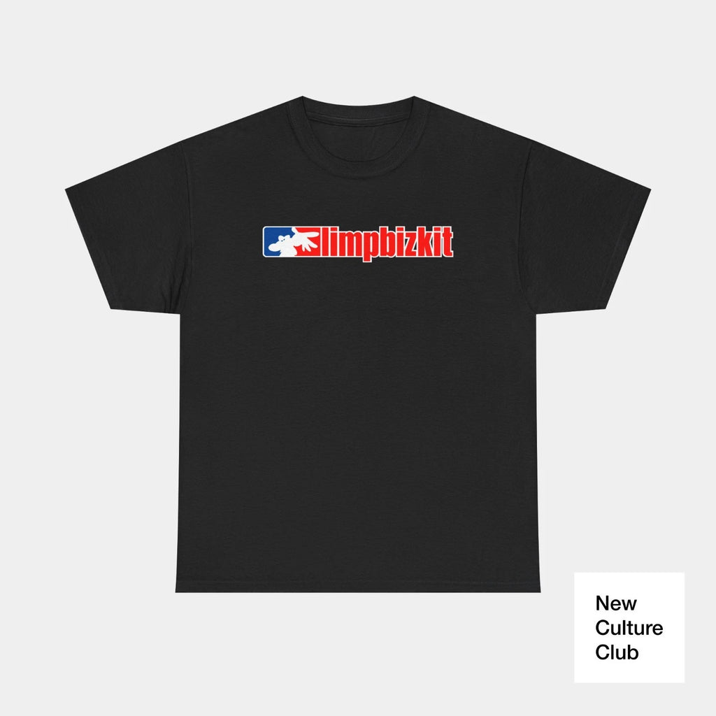 Limp Bizkit Nu Metal Rap Rock T Shirt Black White Navy Nostalgia Cotton Tee