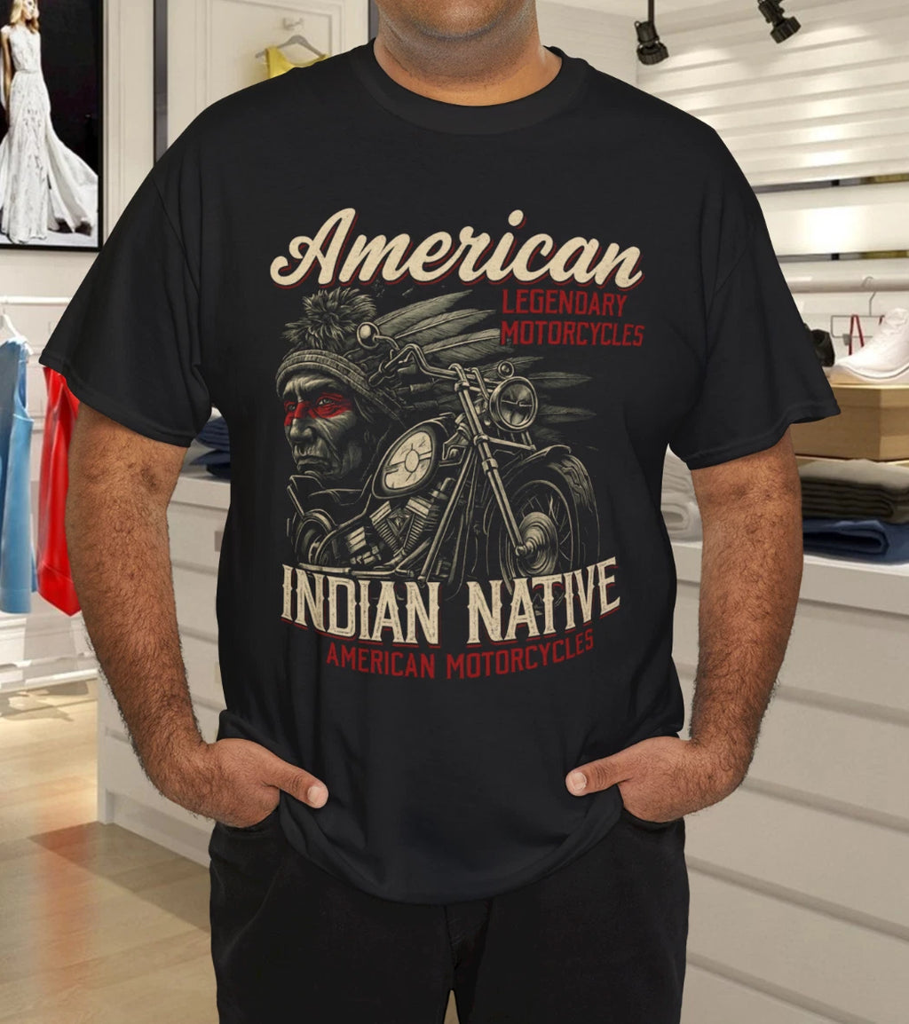 Vintage American Motorcycle Indian for Old Biker T-Shirt