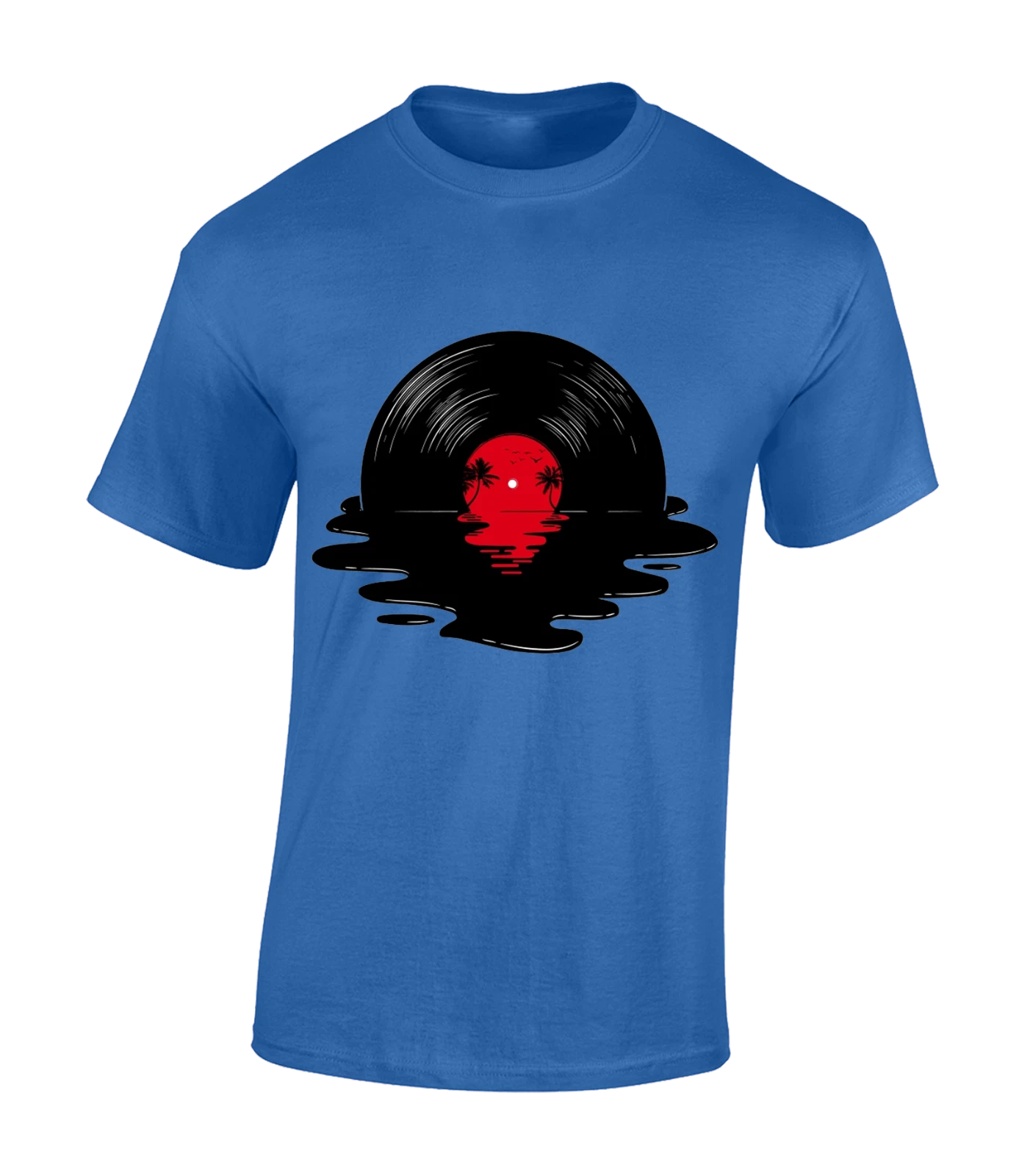 MELTED VINYL MENS T SHIRT DJ DESIGN ACID HOUSE MUSIC RETRO DANCE COOL FASHION