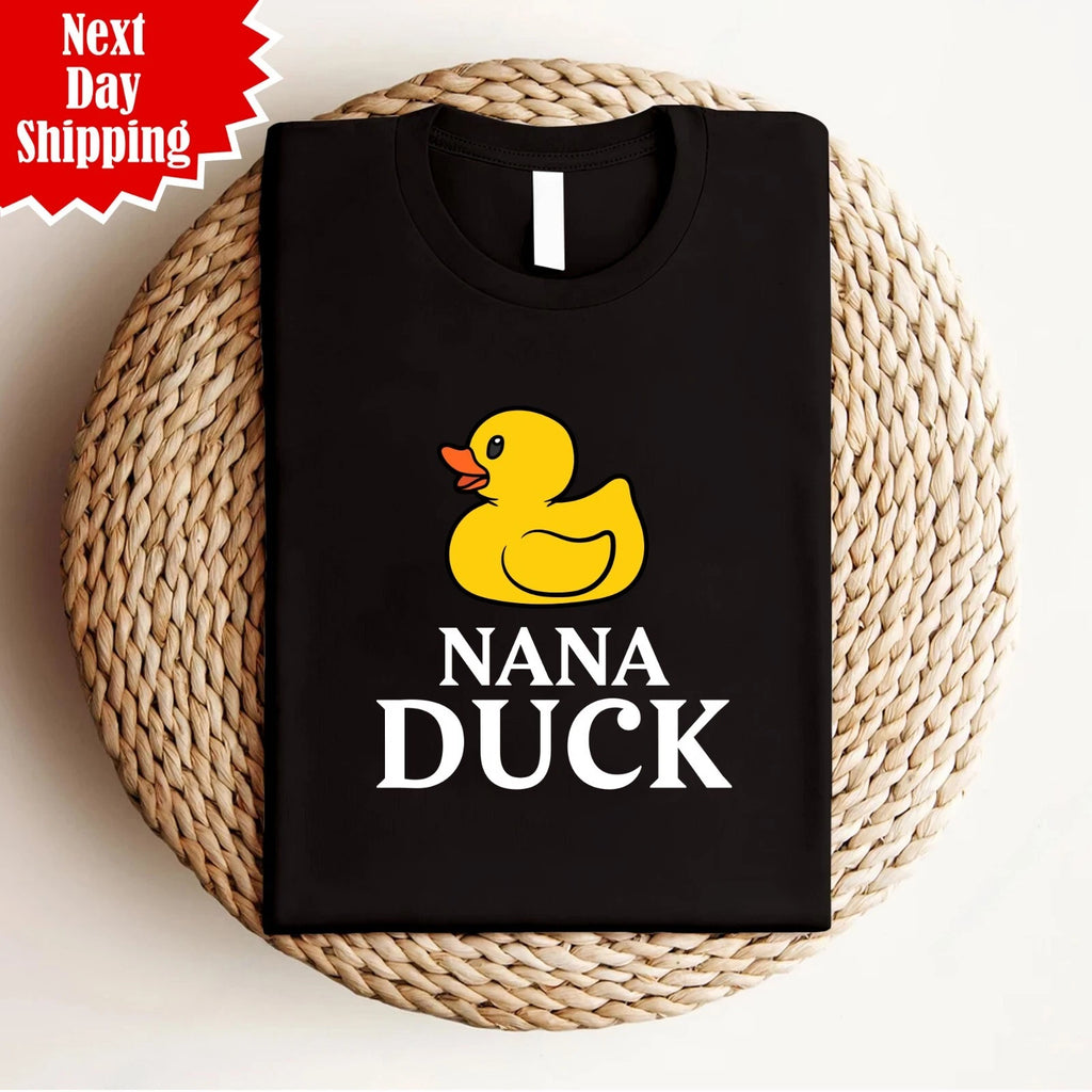 Nana Duck T Shirt Crew Neck Printed Funny Mothers Day Nanny Gifts Unisex Tee Top