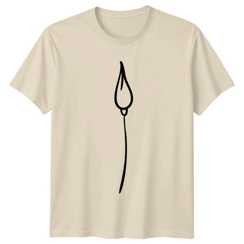 Abstract Minimalist Mushroom Fungi Art T-Shirt Mushroom Fungi Birthday