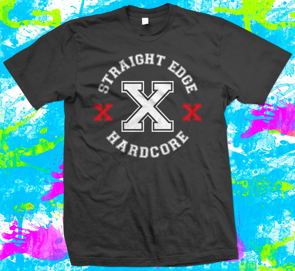 Straight Edge Hardcore - T Shirt -  4 colour options - XS to 5XL