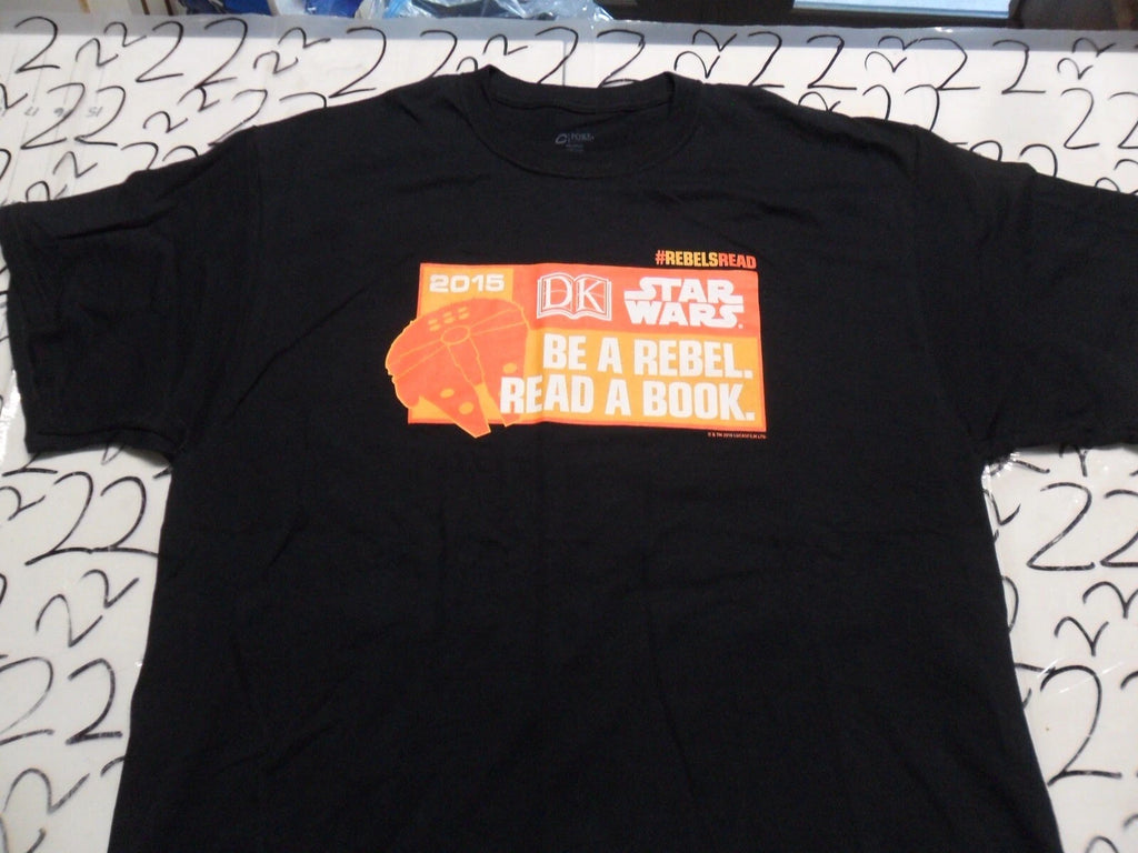 Large NWOT 2015 Stars Wars Be A Rebel Read A Book  Shirt