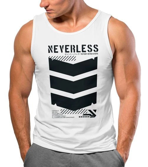 Mens Tank Top Techwear Trend Motifs Japanese Street Style Military Fashion