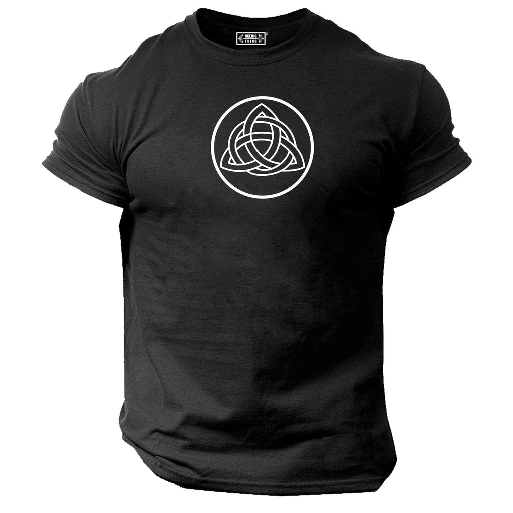 Triquetra T Shirt Gym Clothing Bodybuilding Workout MMA Vikings Warrior Odin Top