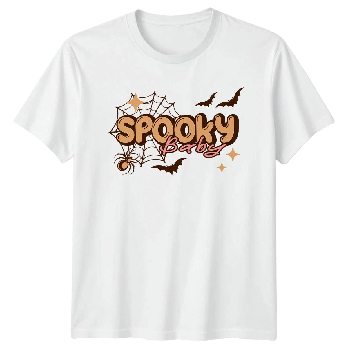Spooky Baby Womens T-Shirt Cute Retro Halloween Halloween Gift For Her