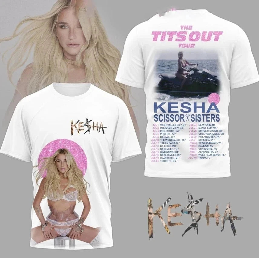 Kesha The Tits Out Album 3D T-shirt All Size S to 5XL HRN453