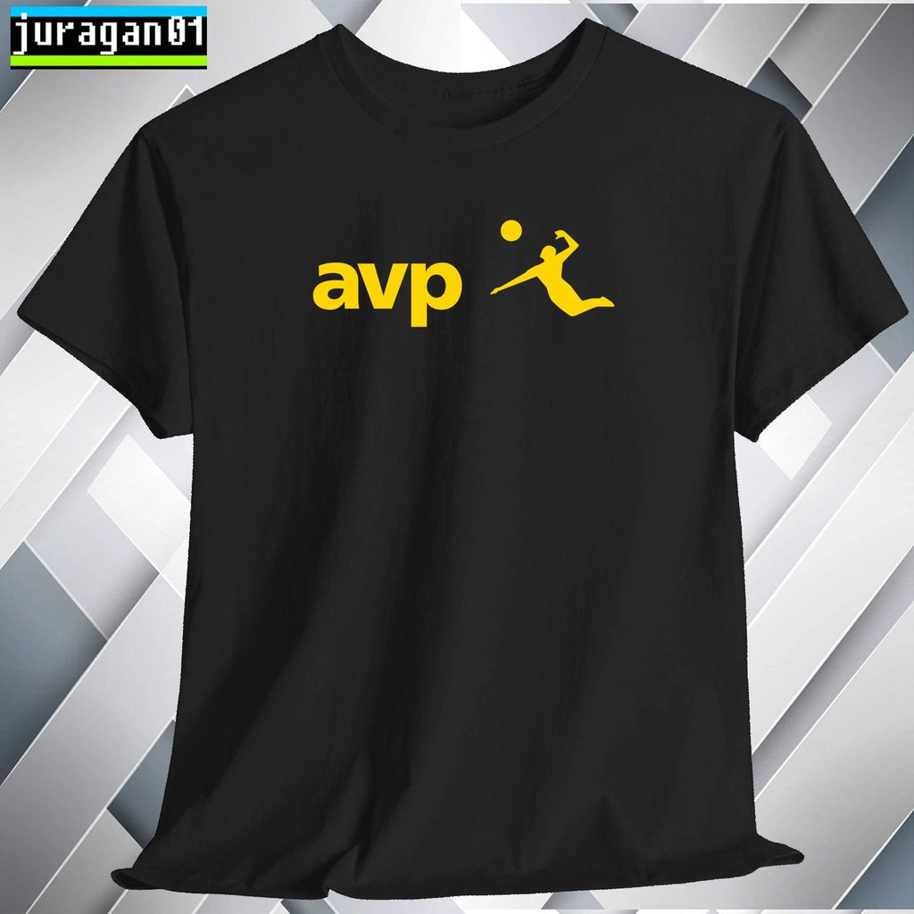 AVP Beach Volleyball Shirt Black Navy White Grey Red Orange Choco Size S to 5XL