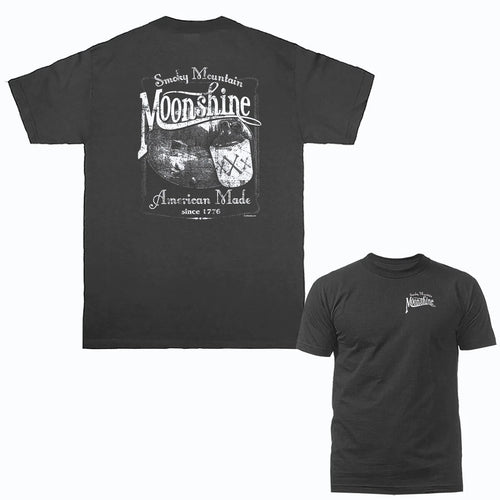 American Made Moonshine Whiskey Funny Joke Humor Humorous Graphic T-shirt