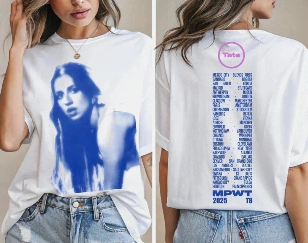 Tate McRae Concert Shirt Miss Possessive World Tour Photo Tee