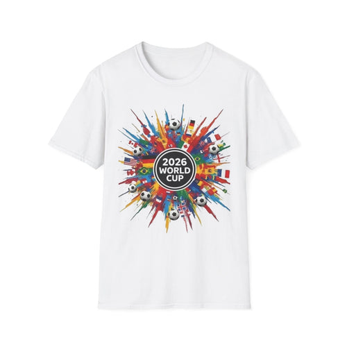 2026 World Cup burst design T-Shirt | Soccer flags, soccer balls