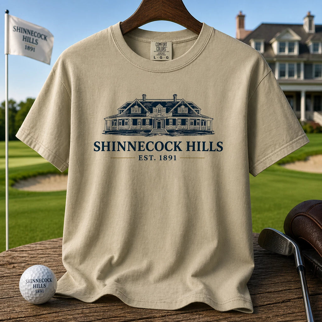 Shinnecock Hills Golf Shirt Comfort Colors US Open 2026 Tee Long Island