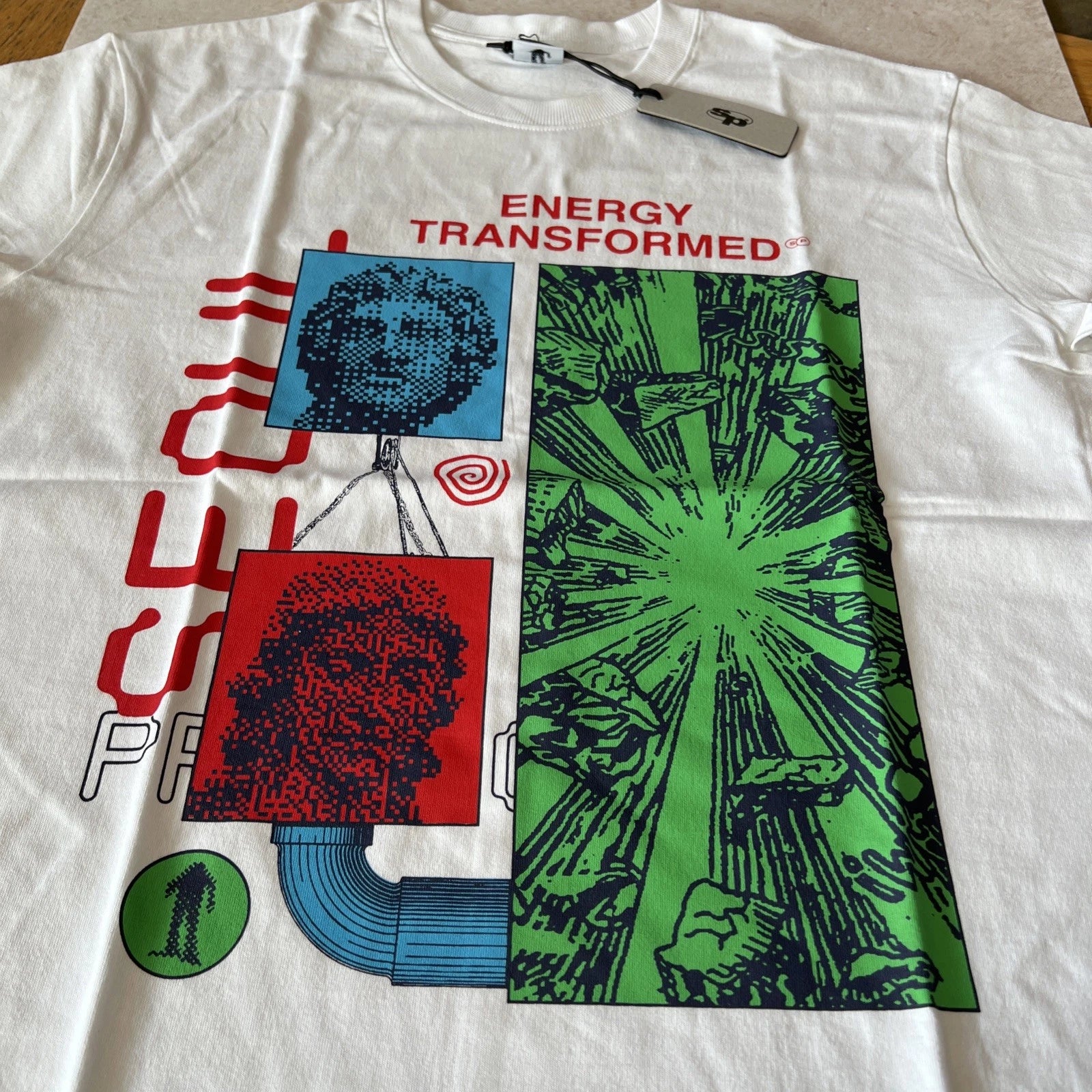 Seoul Projects Energy Transformed Men’s Xl Premium White Tee $68