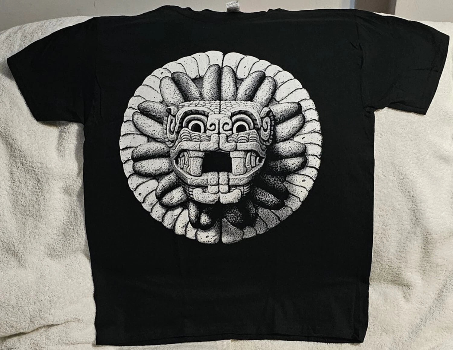 AZTEC MAYAN INCA CALENDAR ART WARRIOR MEXICO T-SHIRT