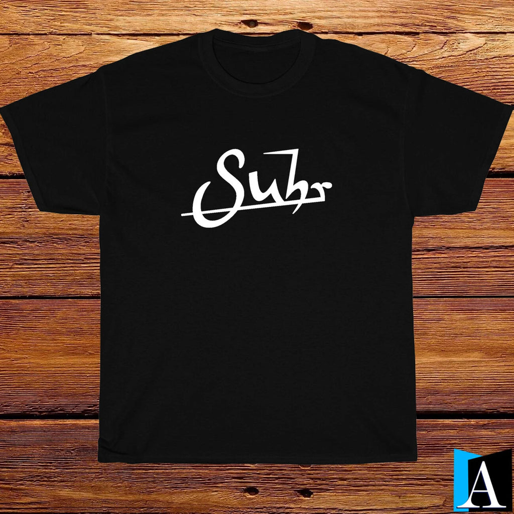 New Shirt Suhr Guitar Music Logo Black/Grey/White/Navy Men's T-Shirt Size S-5XL
