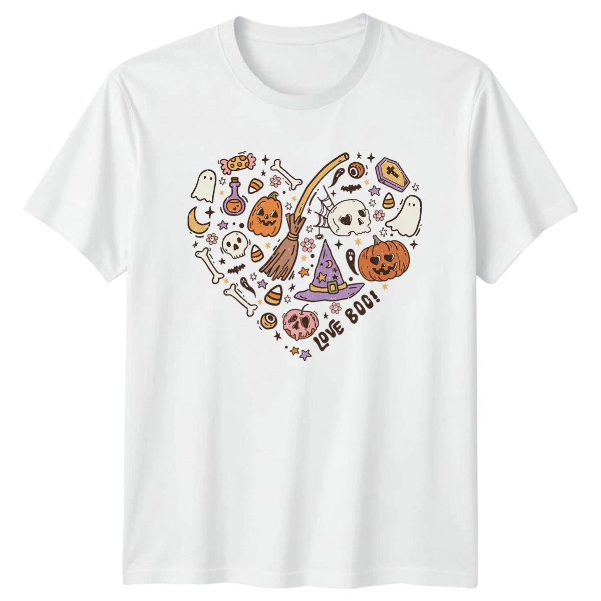 Love Boo T-Shirt Spooky Aesthetic Halloween Halloween Gift For Him And Her