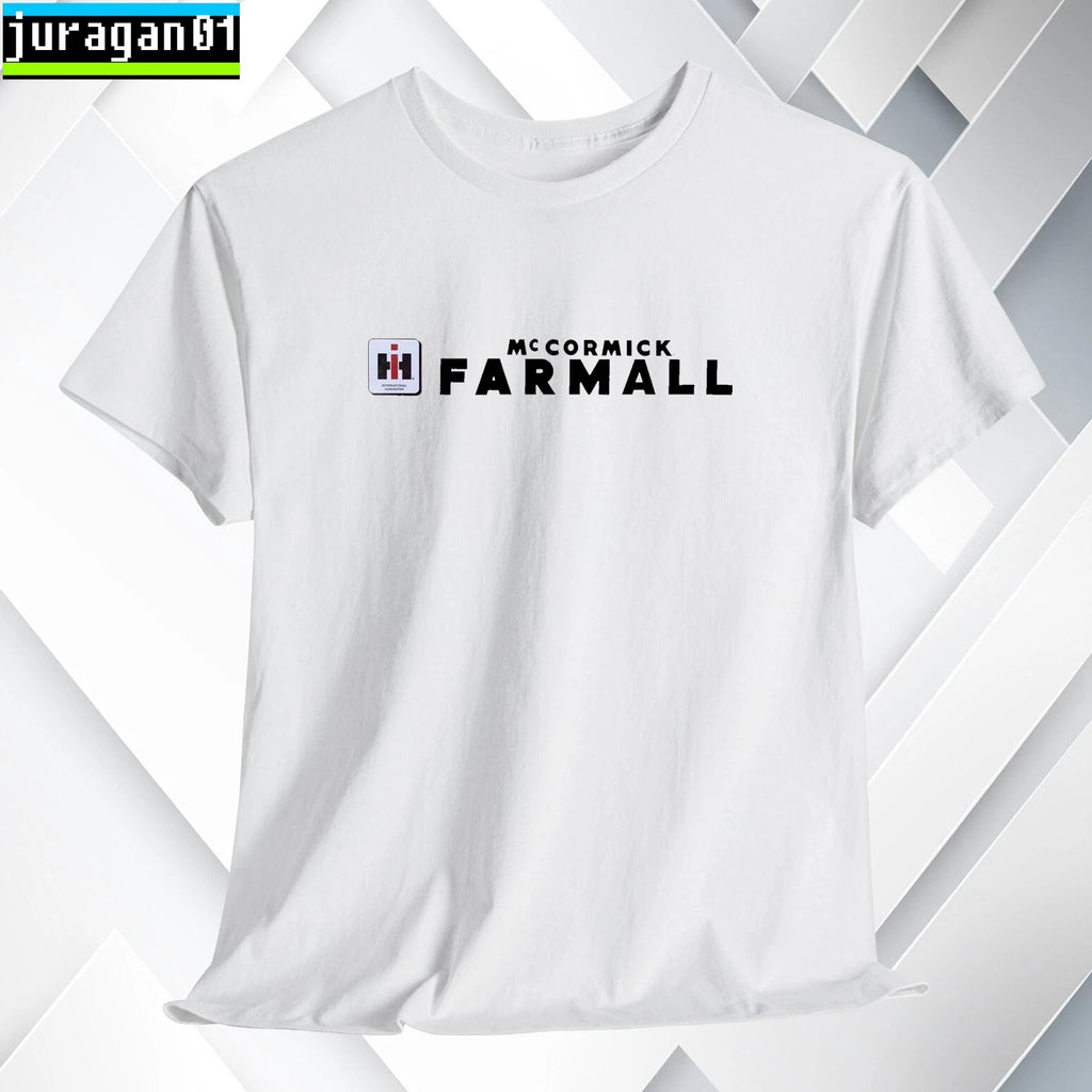 Farmall Tractors T-Shirt Logo Black/Gray/Blue/Red/White S to 5XL Made in USA
