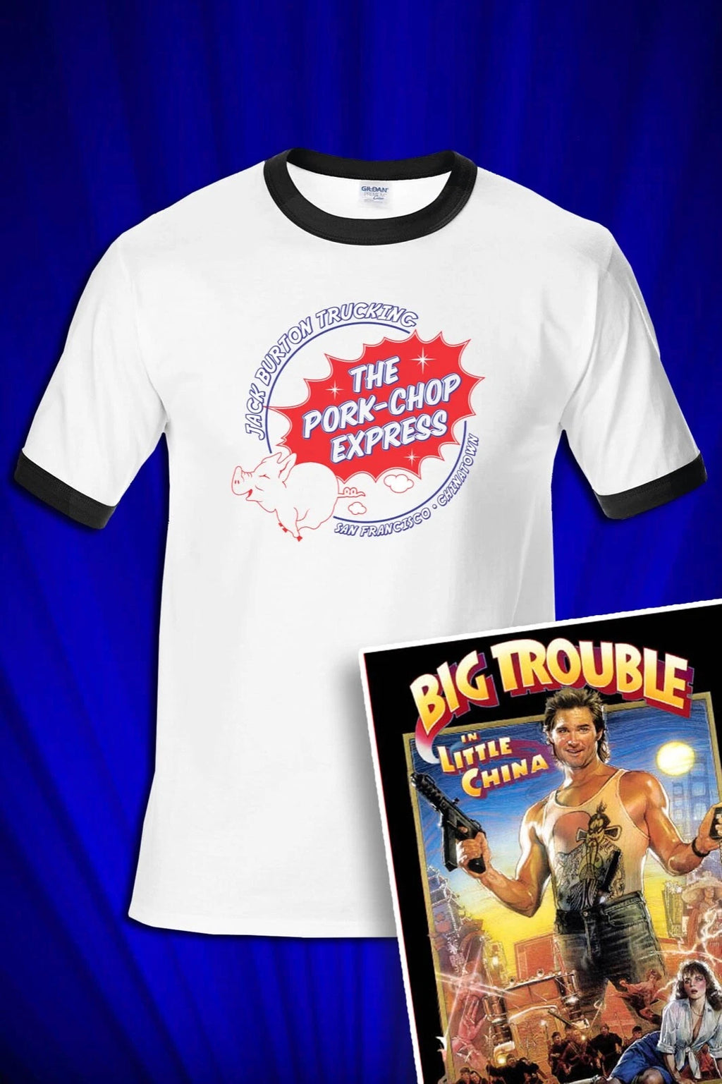 Pork Chop Express RINGER t-shirt Big Trouble in Little China
