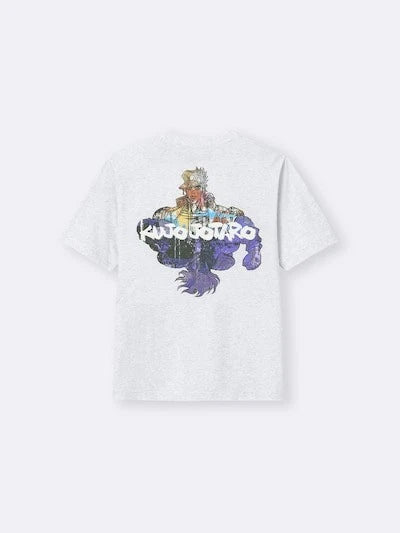JoJo's Bizarre Adventure x GU T-Shirts Jump Japan LIGHT GRAY