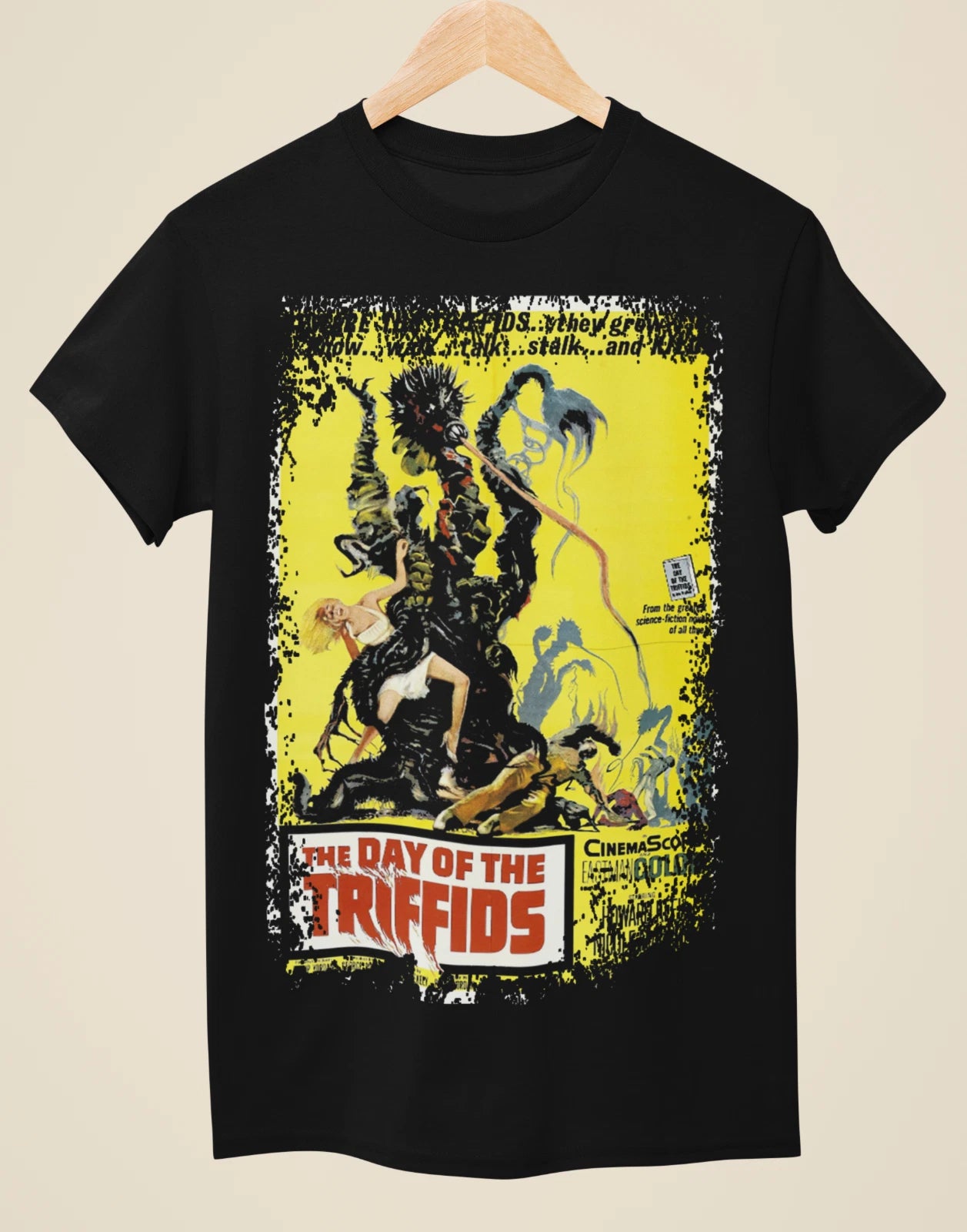The Day of the Triffids (1963) - Movie Poster inspired Unisex Black T-Shirt