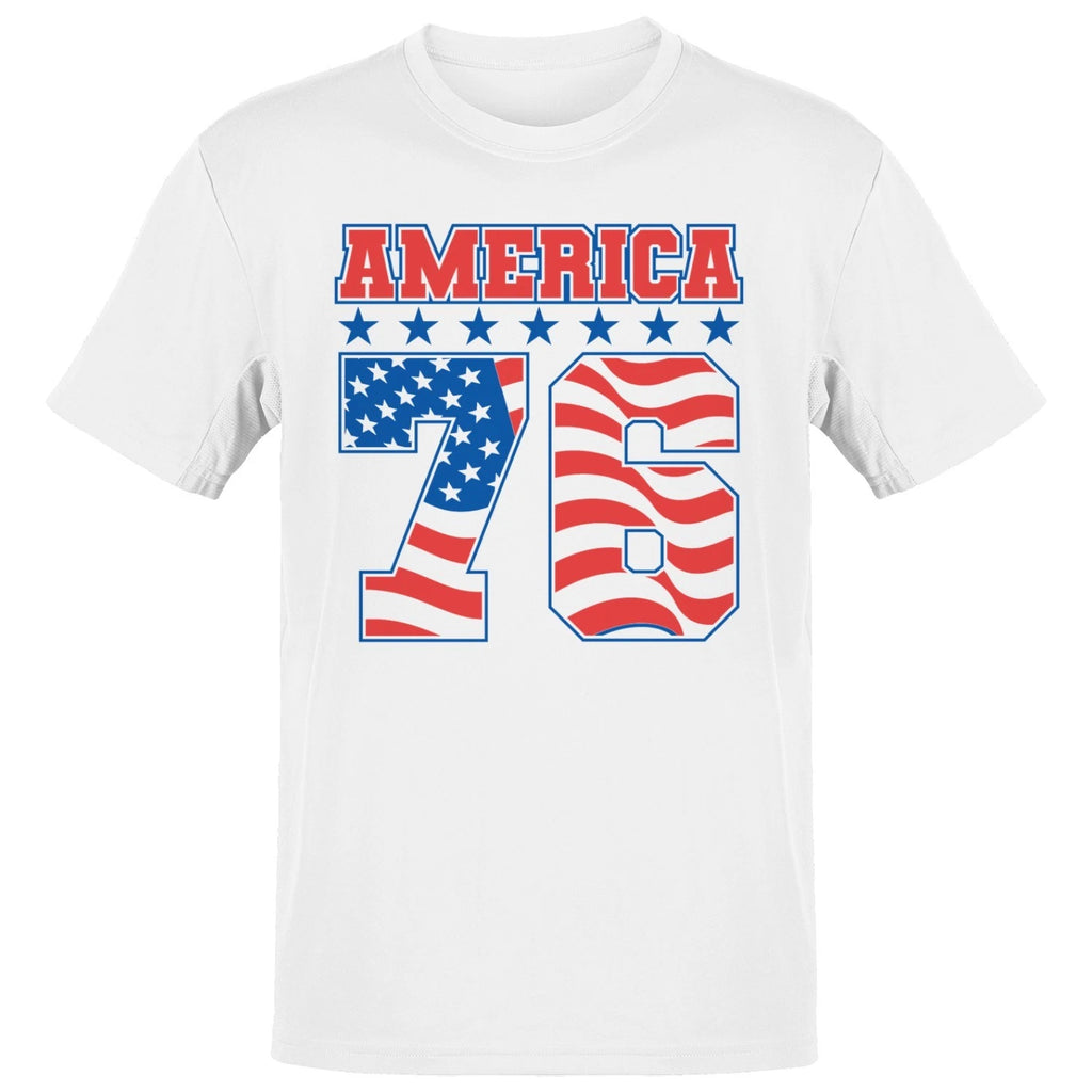 America 76 Patriotic Stars and Stripes T-shirt