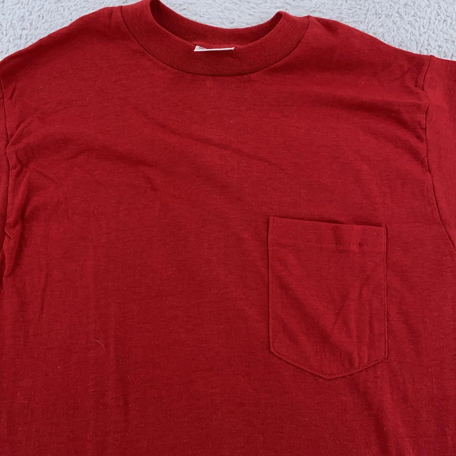 Vintage McGregor Shirt Mens Medium Pocket Tee Made USA Crewneck 50/50 80s 90s