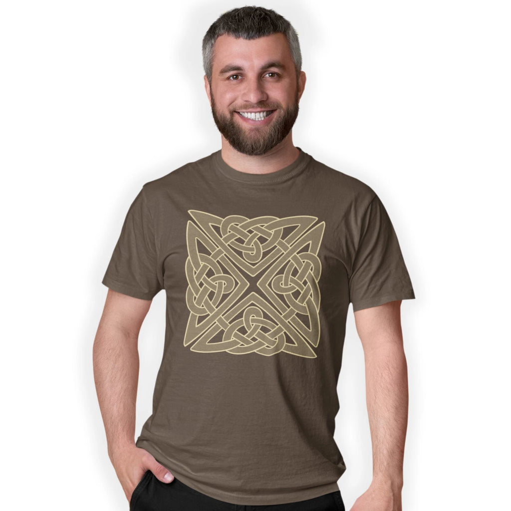 Celtic Knot Hand Printed T-Shirt Birthday Gift