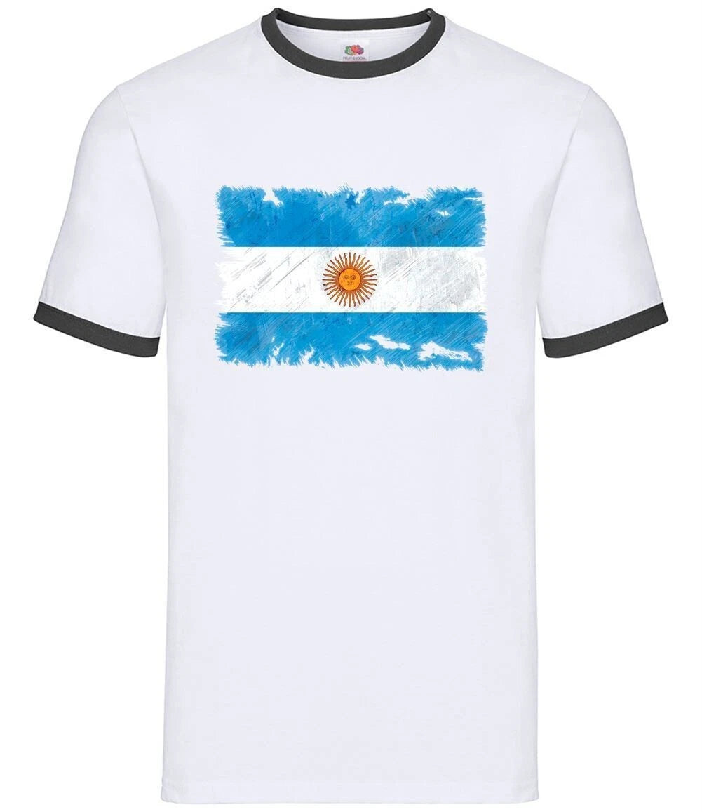 Argentina Grunge Flag - Contrast Men - Buenos Aires Country