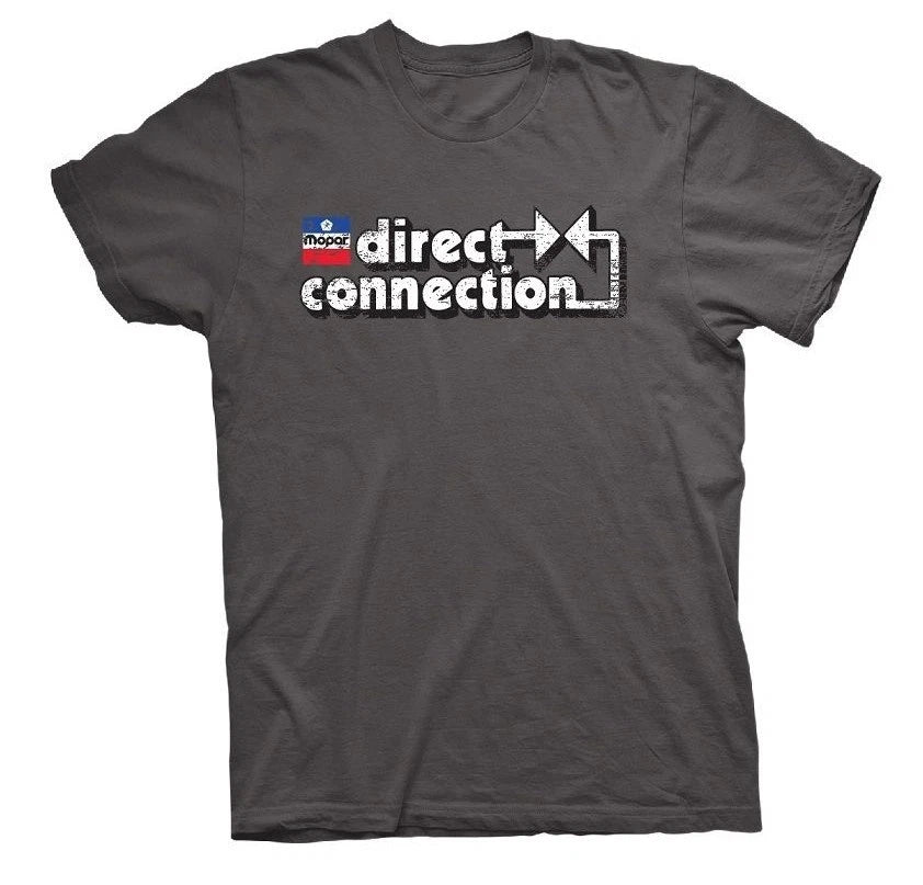 MOPAR DIRECT CONNECTION MENS CHARCOAL SHORT SLEEVE TEE SHIRT 99430 NEW