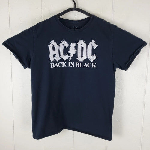 ACDC Shirt Mens Large Black Graphic Crew Neck Short Sleeve Stretch Pullover