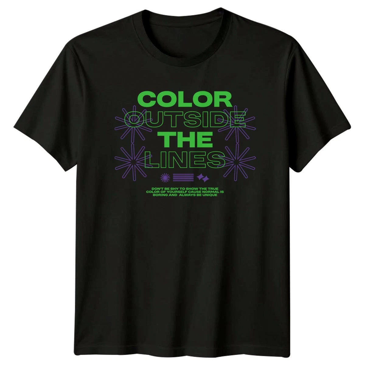 Color Outside The Lines T-Shirt Creative Art Motivation Gift For Him And Her
