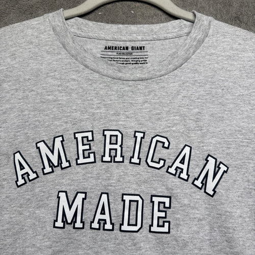 American Giant Made in USA Gray Crew Neck T Shirt Men’s L Heritage Workwear