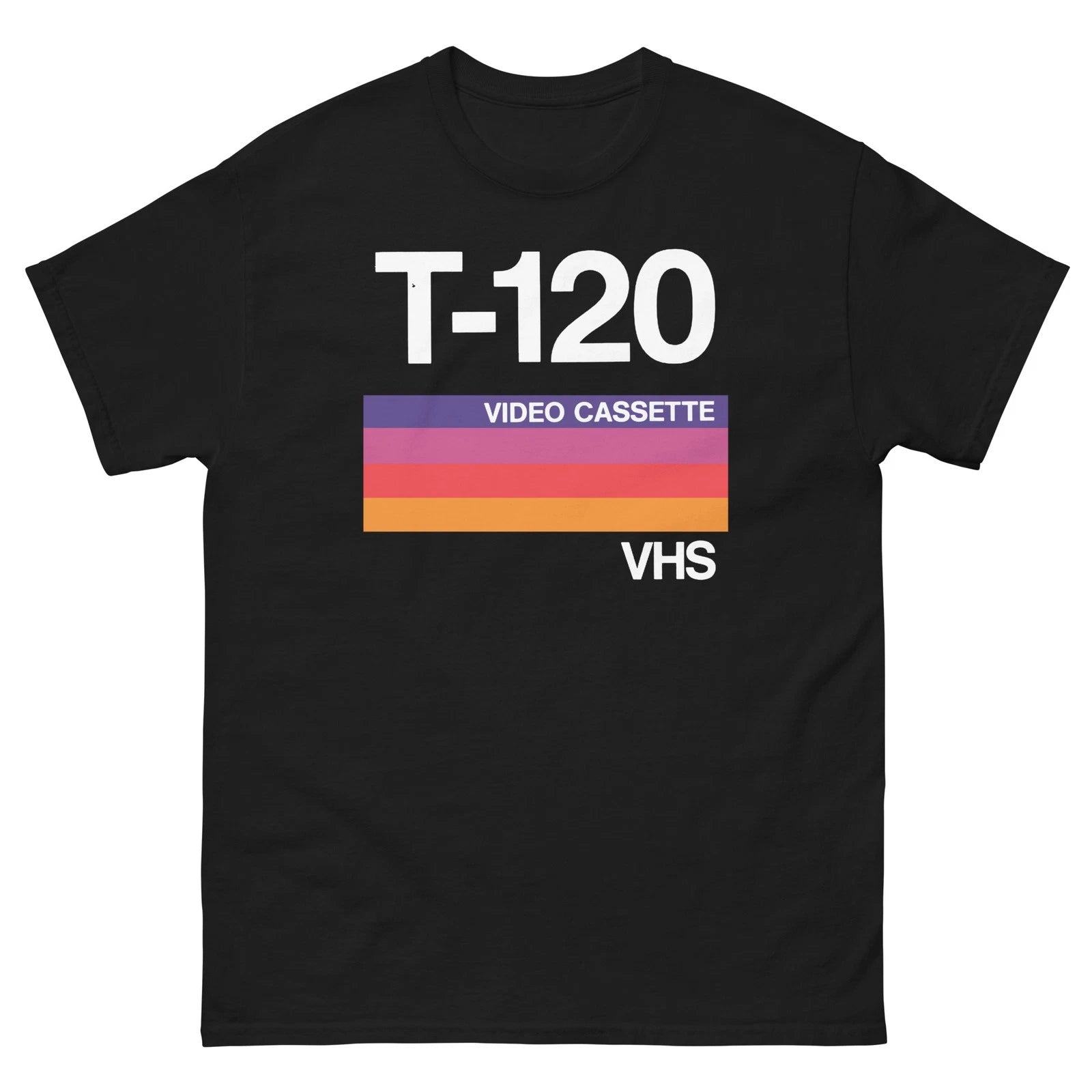 T-120 VHS Cassette Tape Graphic T Shirt Unisex classic tee