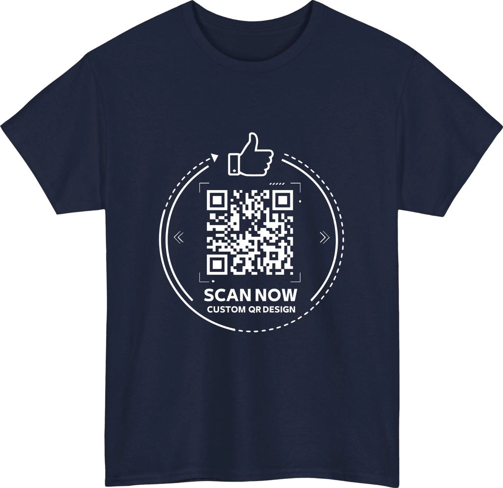 Personalised QR Code Scan Me T-Shirt Custom Interactive Social Media Link Top