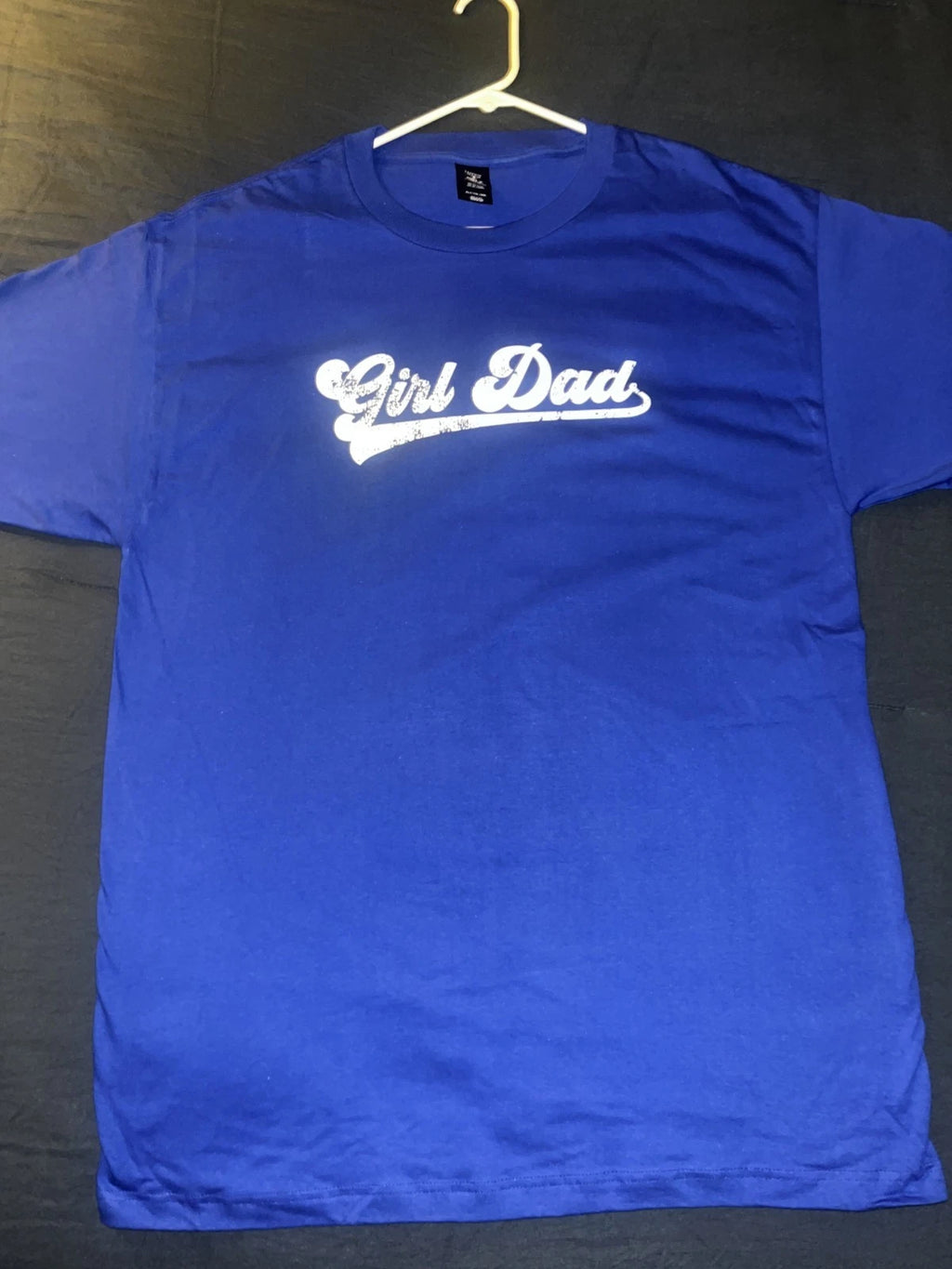 Custom GIRL DAD t-shirt  size LARGE TALL from business