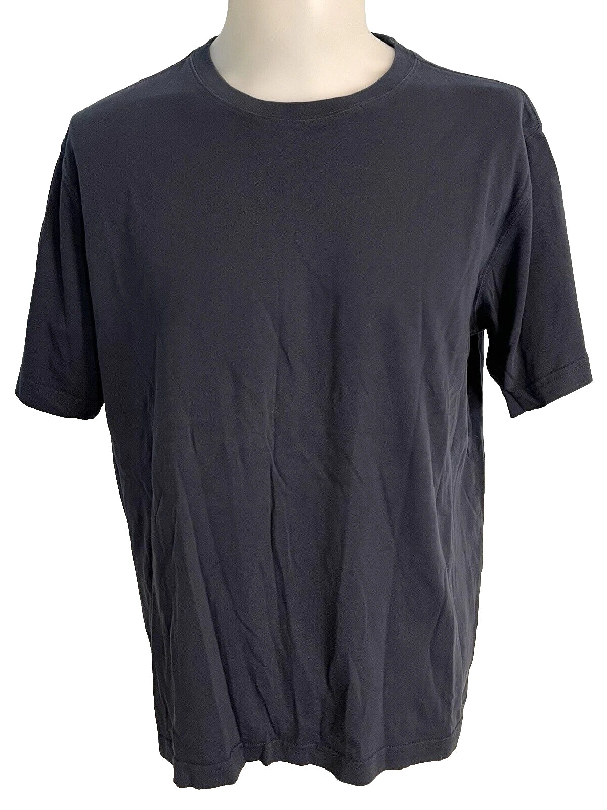 Lands' End Black  Short Sleeve "Super T" T-Shirt Size L