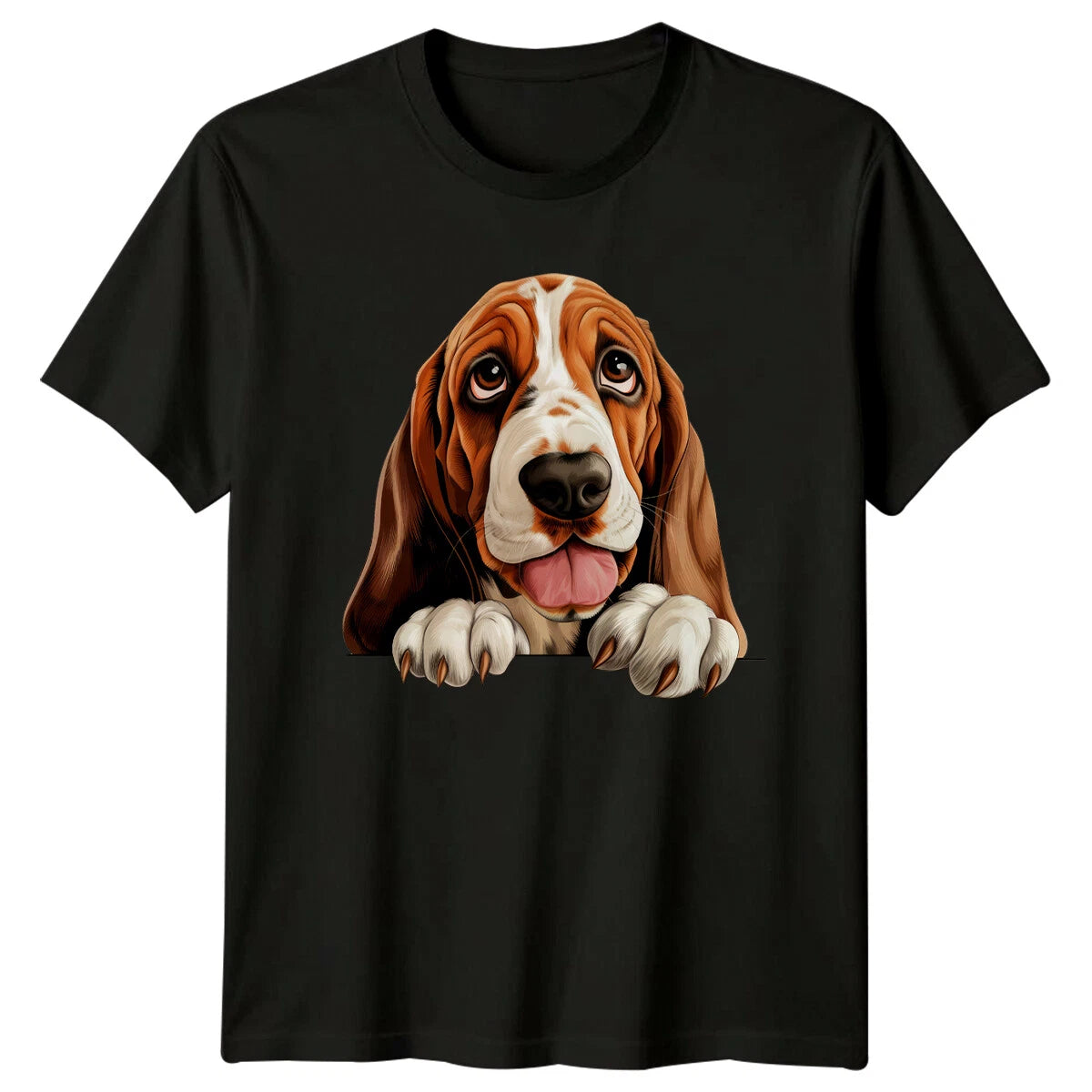 Basset Hound Dog Breed Cute Puppy Graphic Art T-Shirt