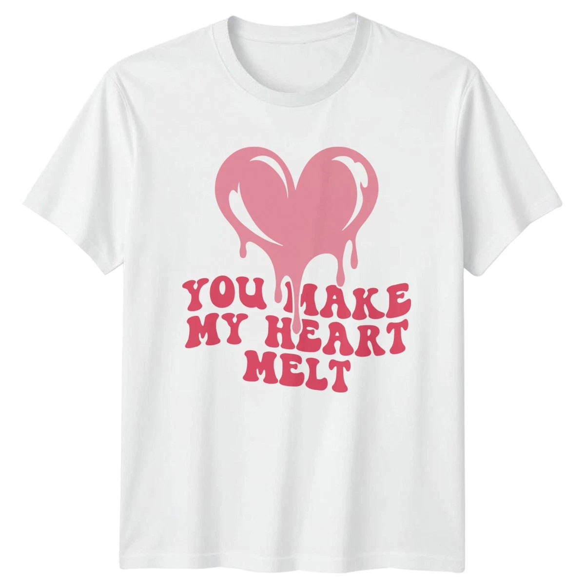 You Make My Heart Melt T-Shirt Retro Aesthetic Love Romance Valentines Day